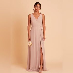 Birdy Grey Minae Dress in Chiffon Taupe size Medium